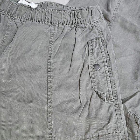 C&C Olive Green Cargo Joggers Comfy Lightweight Lyocel Fabric Size Large - Picture 4 of 12